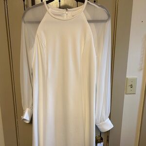 Calvin Klein NWT White Cocktail Dress Size 8